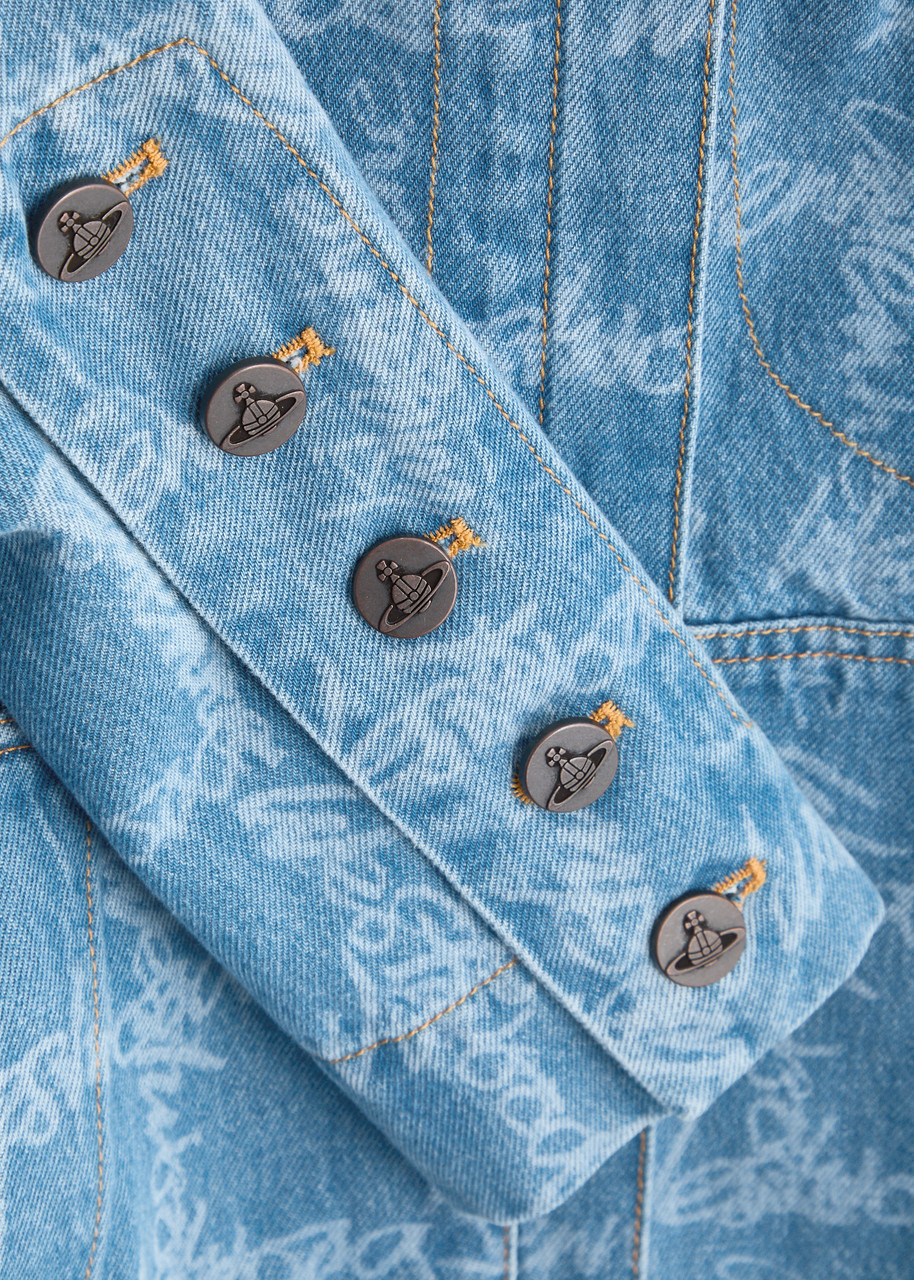 Vivienne Westwood Filli Monogrammed Denim Jacket - 5