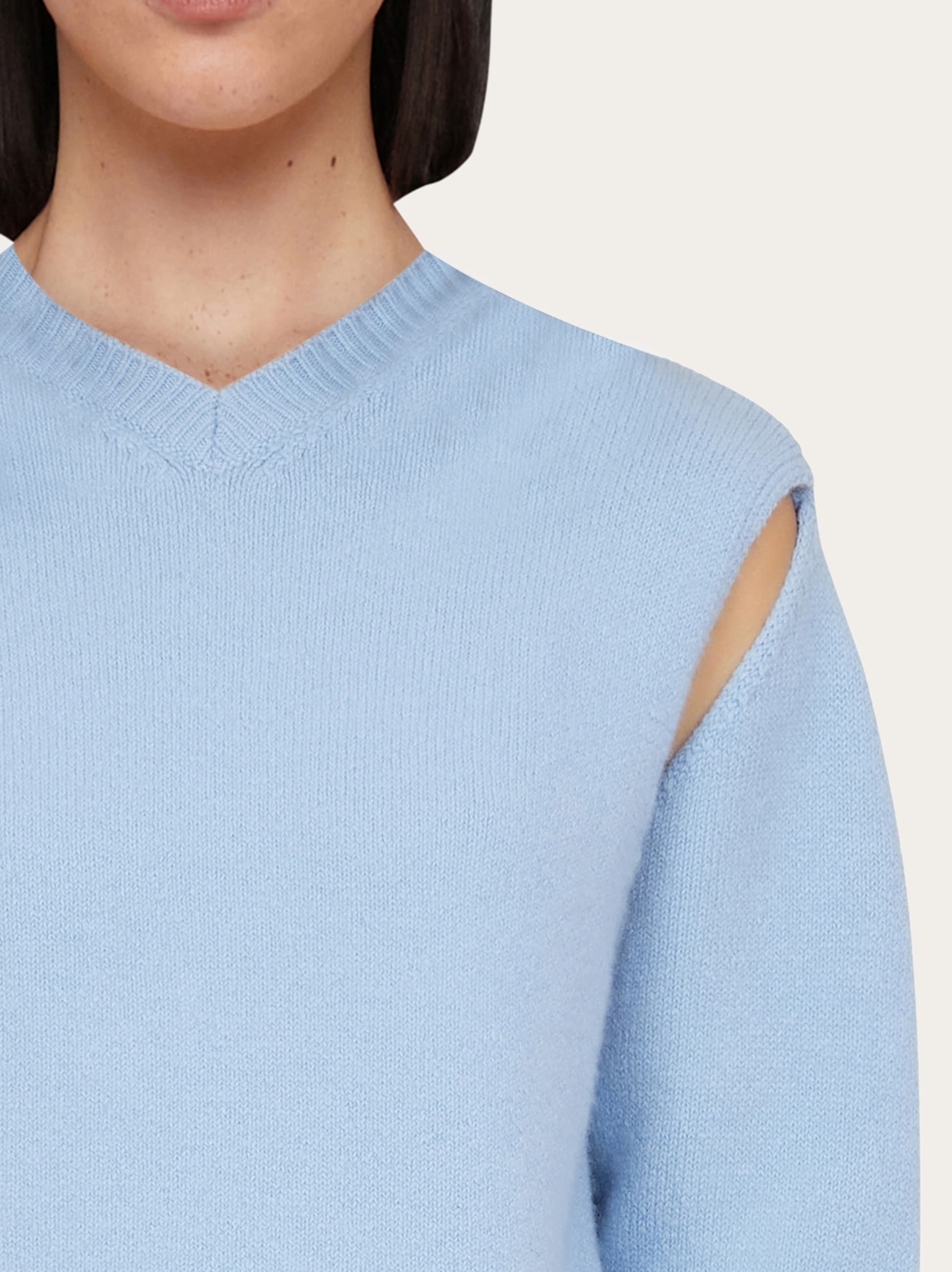 Layered cashmere sweater - 3