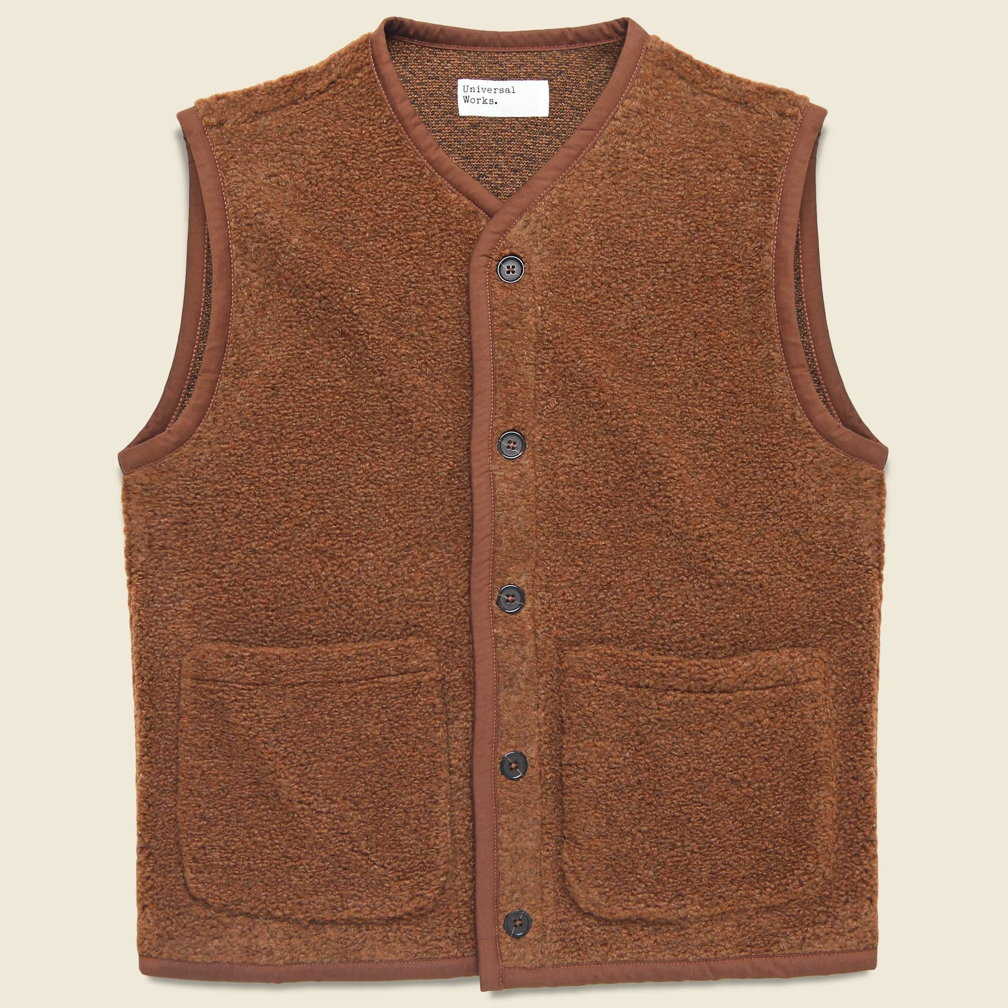Alvar Fleece Lancaster Gilet - Cumin - 1