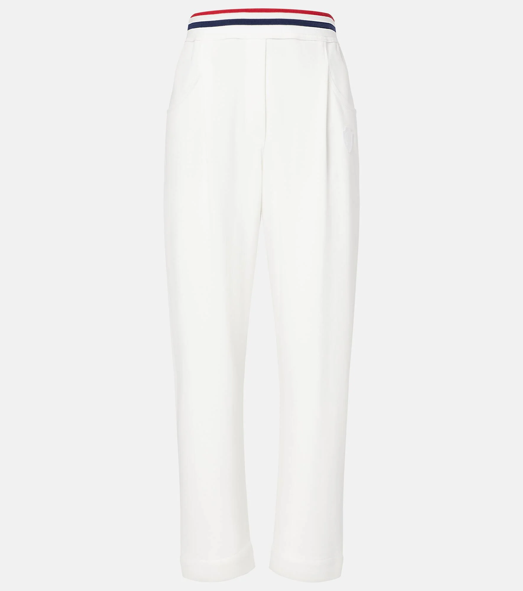 Cotton-blend tapered pants - 1