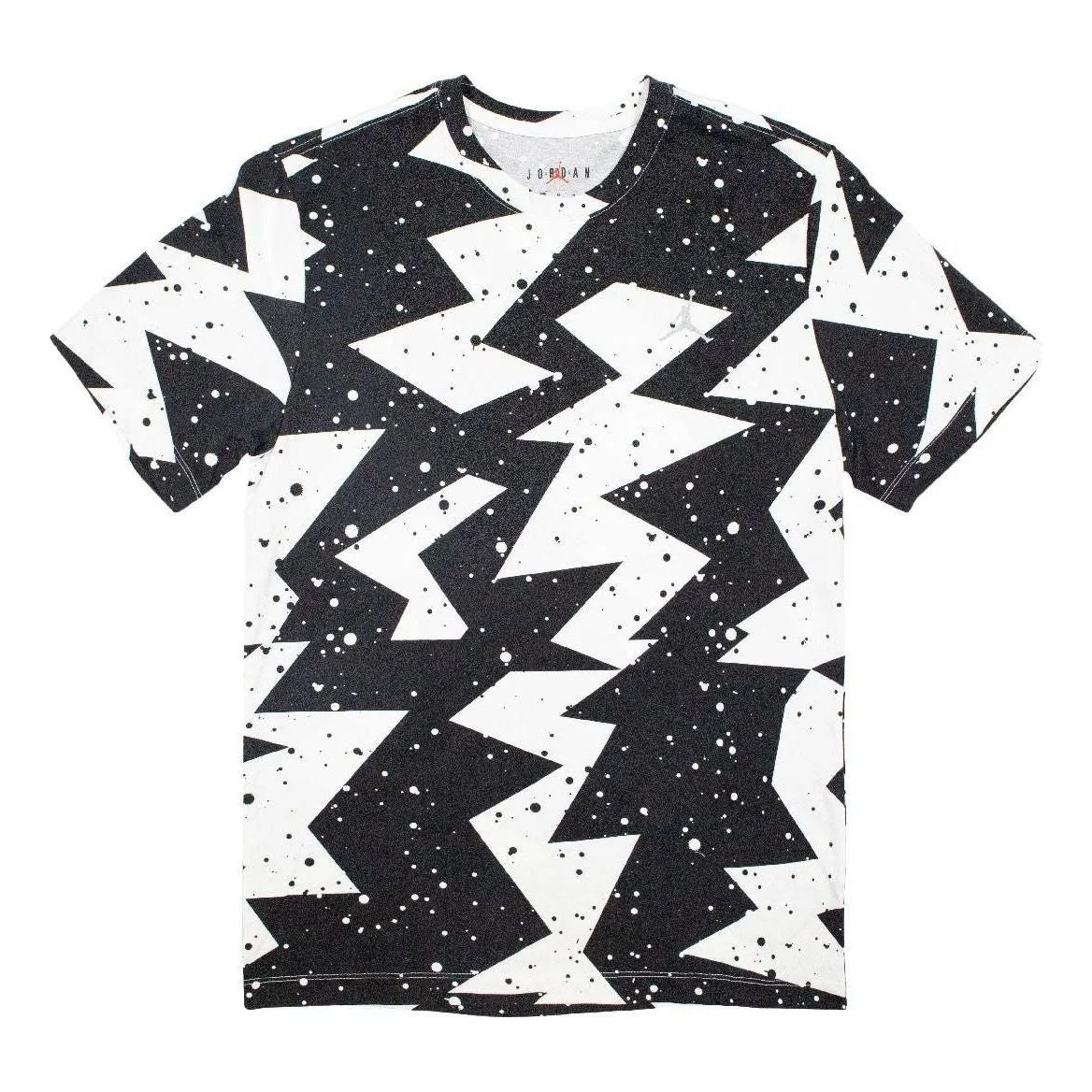 Air Jordan Printed Poolside Crew T-Shirt 'Black White' CJ6215-010 - 1