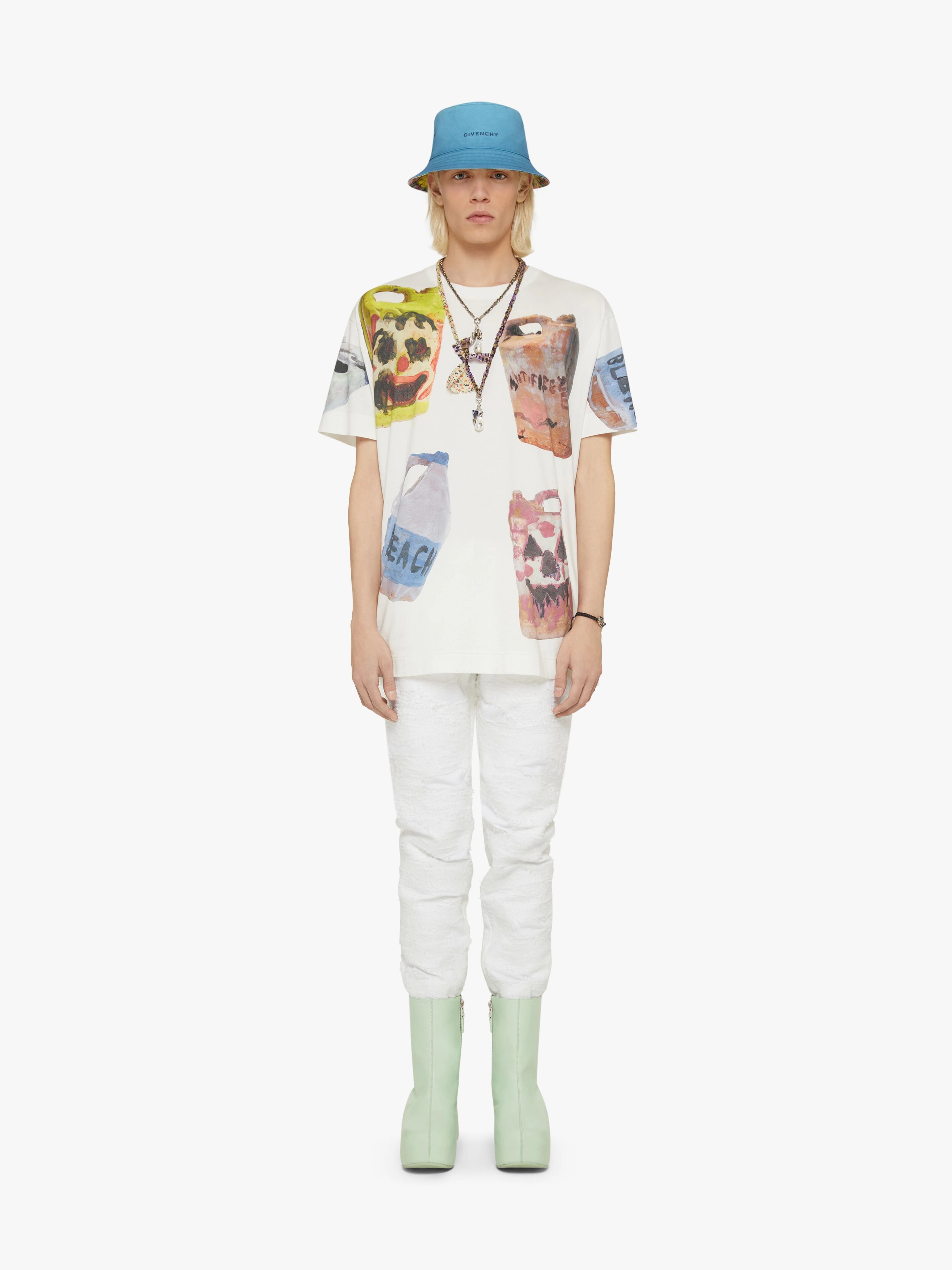 OVERSIZED T-SHIRT IN JERSEY WITH CERAMICS PRINTS - 2