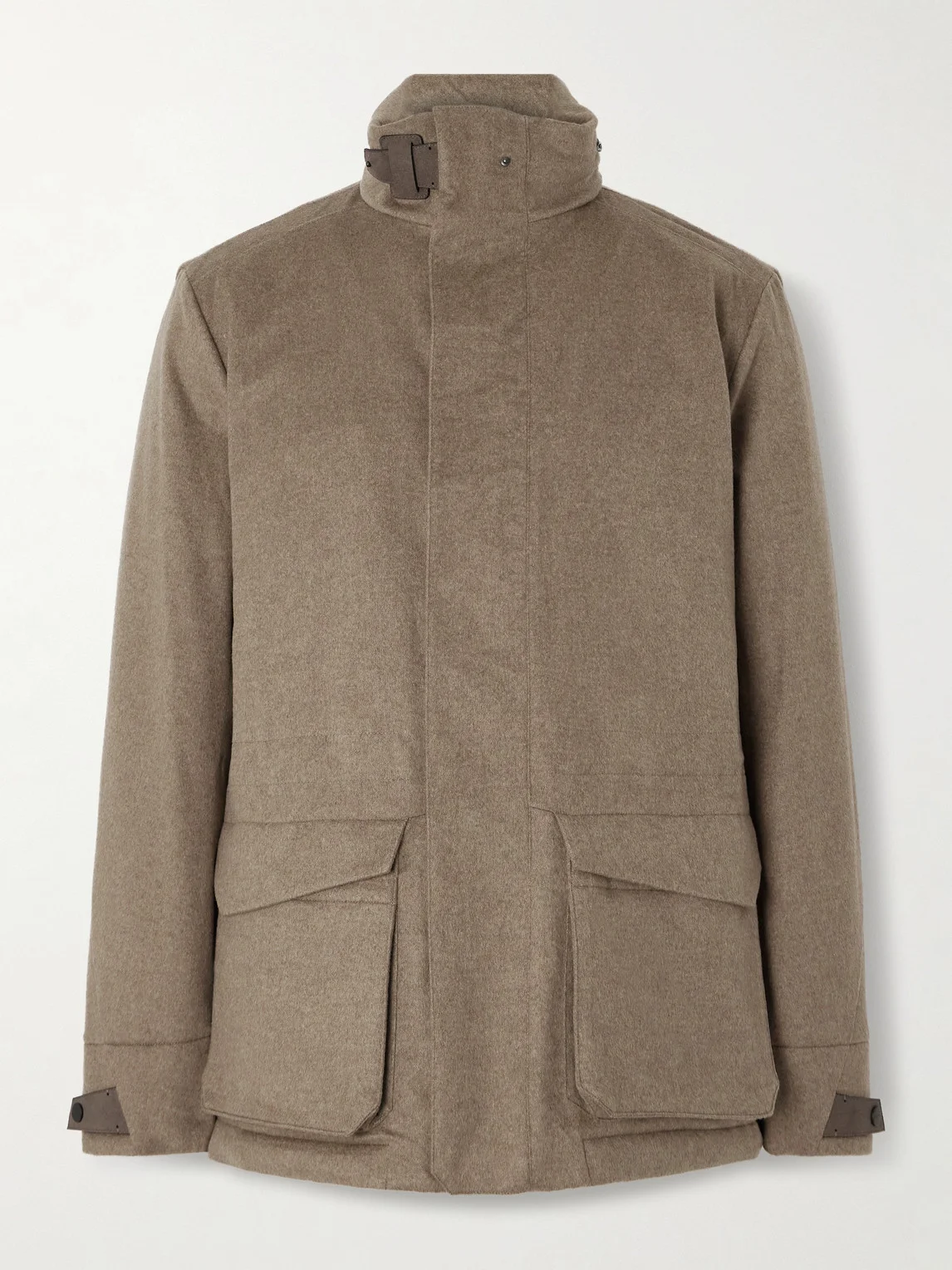 Uptown Padded Hooded Cashmere Jacket - 1