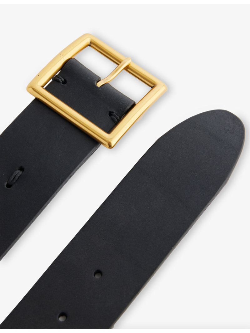 visvim Square-Buckle Leather Belt outlook