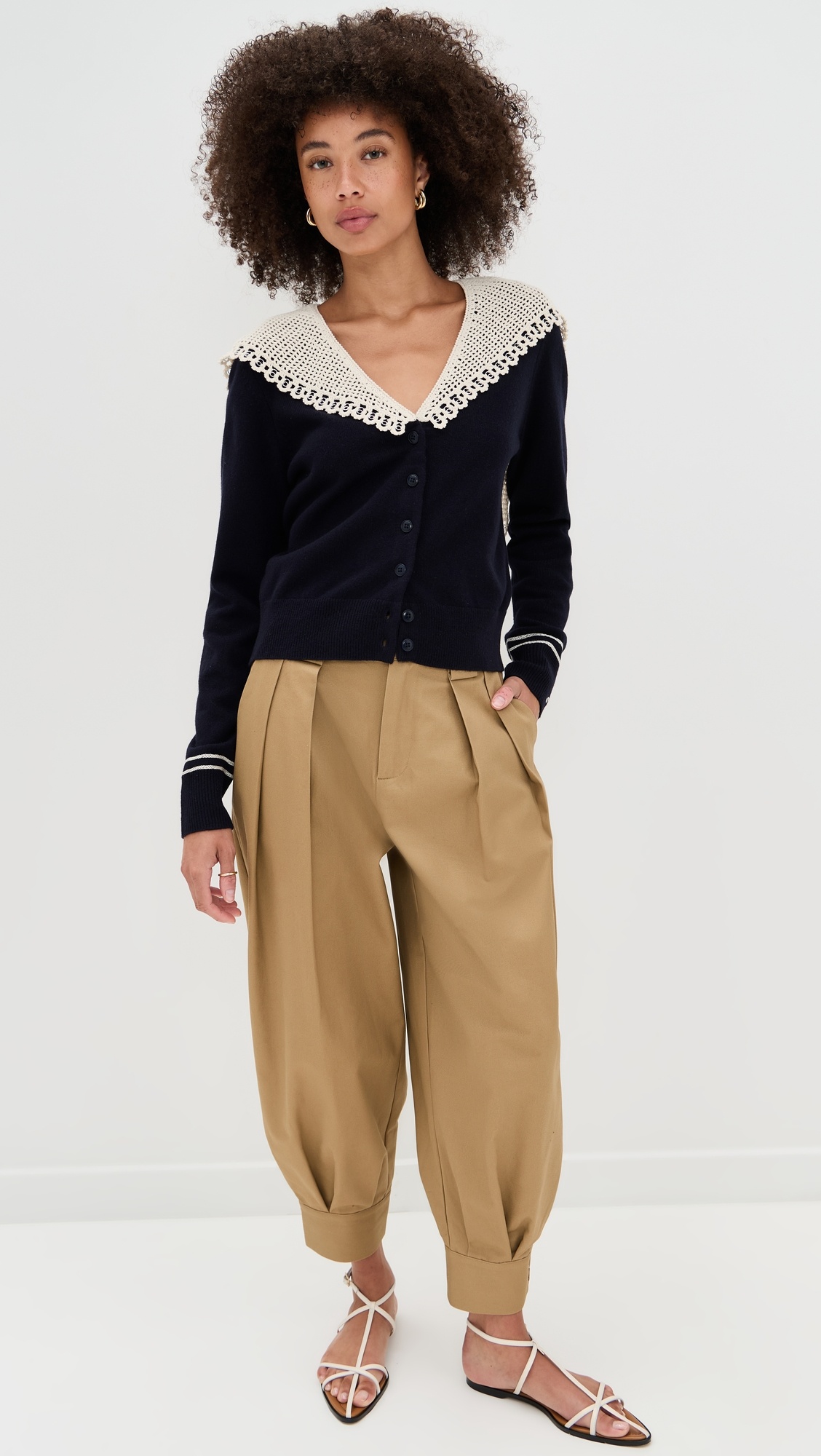 Marie Knit Embroidery Cardigan - 5