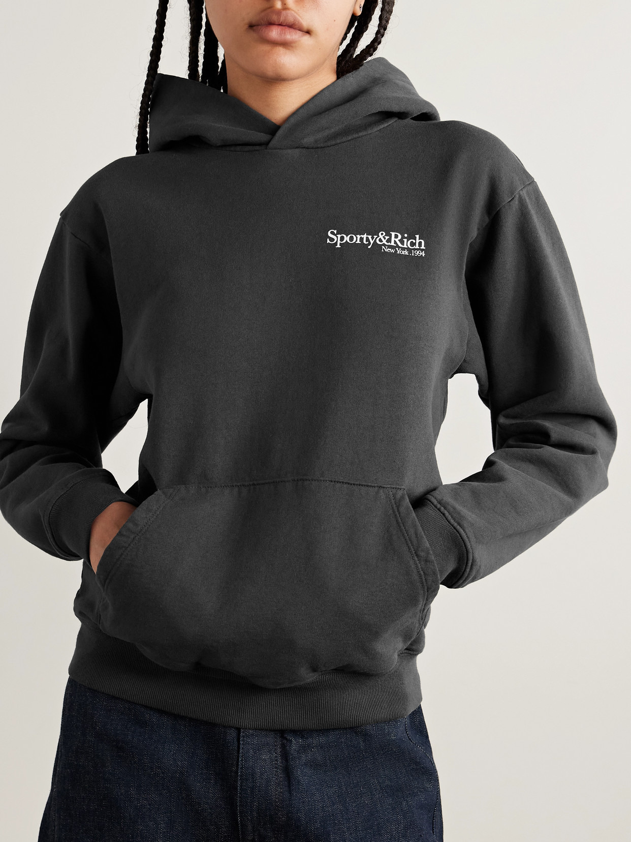 Printed Cotton-jersey Hoodie - 4