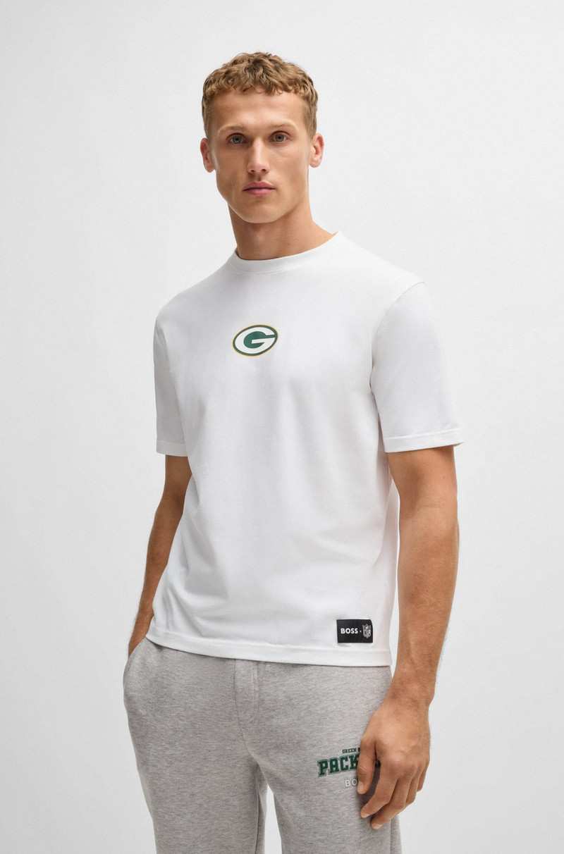 BOSS X NFL STRETCH-COTTON T-SHIRT WITH SPECIAL BRANDING 2