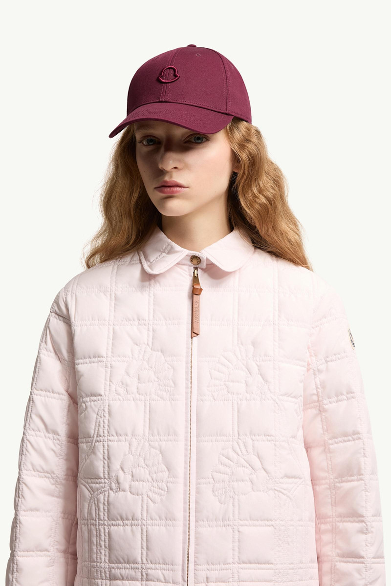 Moncler Logo Cotton Gabardine Baseball Cap outlook