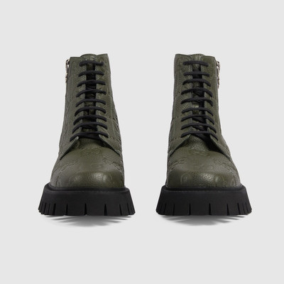 GUCCI Men's GG leather boot outlook