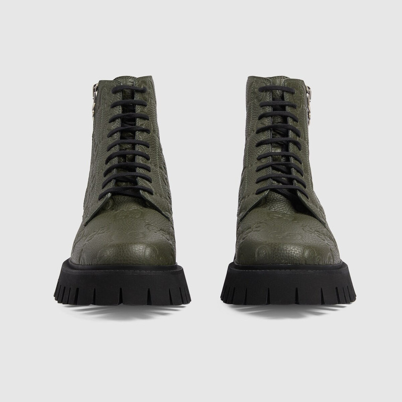 GUCCI Men's GG leather boot outlook