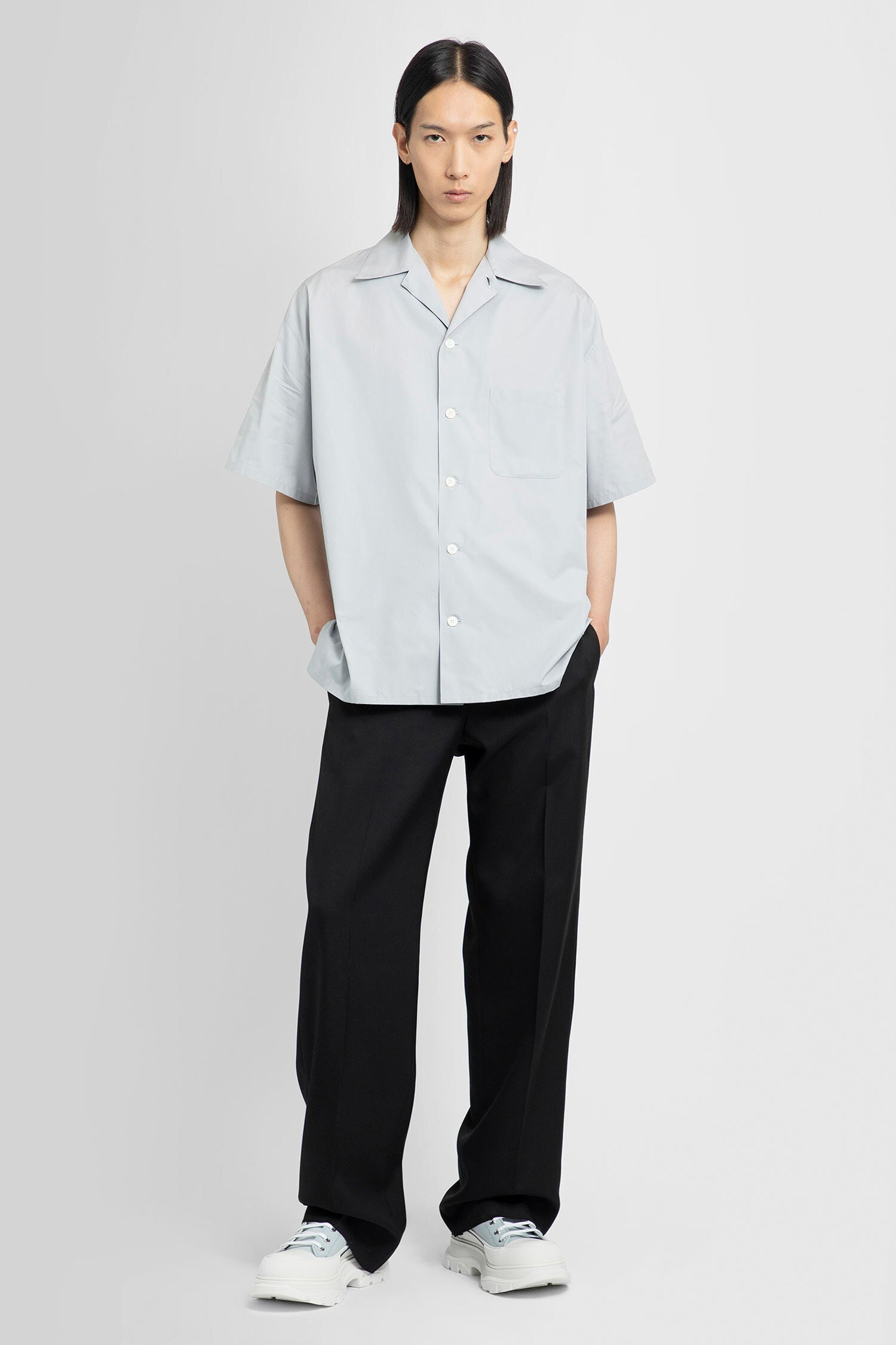 ALEXANDER MCQUEEN MAN GREY SHIRTS - 5