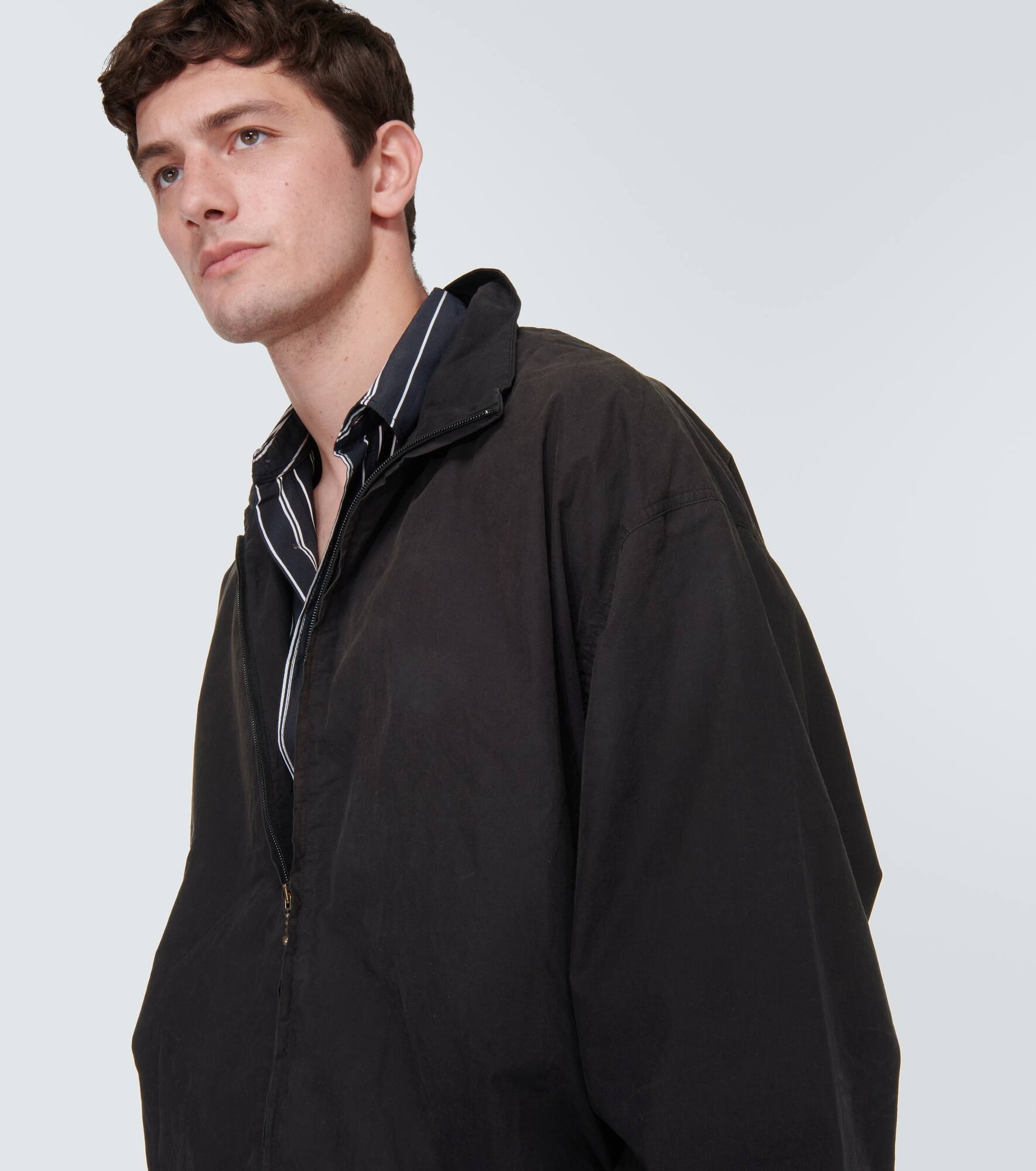 Logo cotton poplin jacket - 5