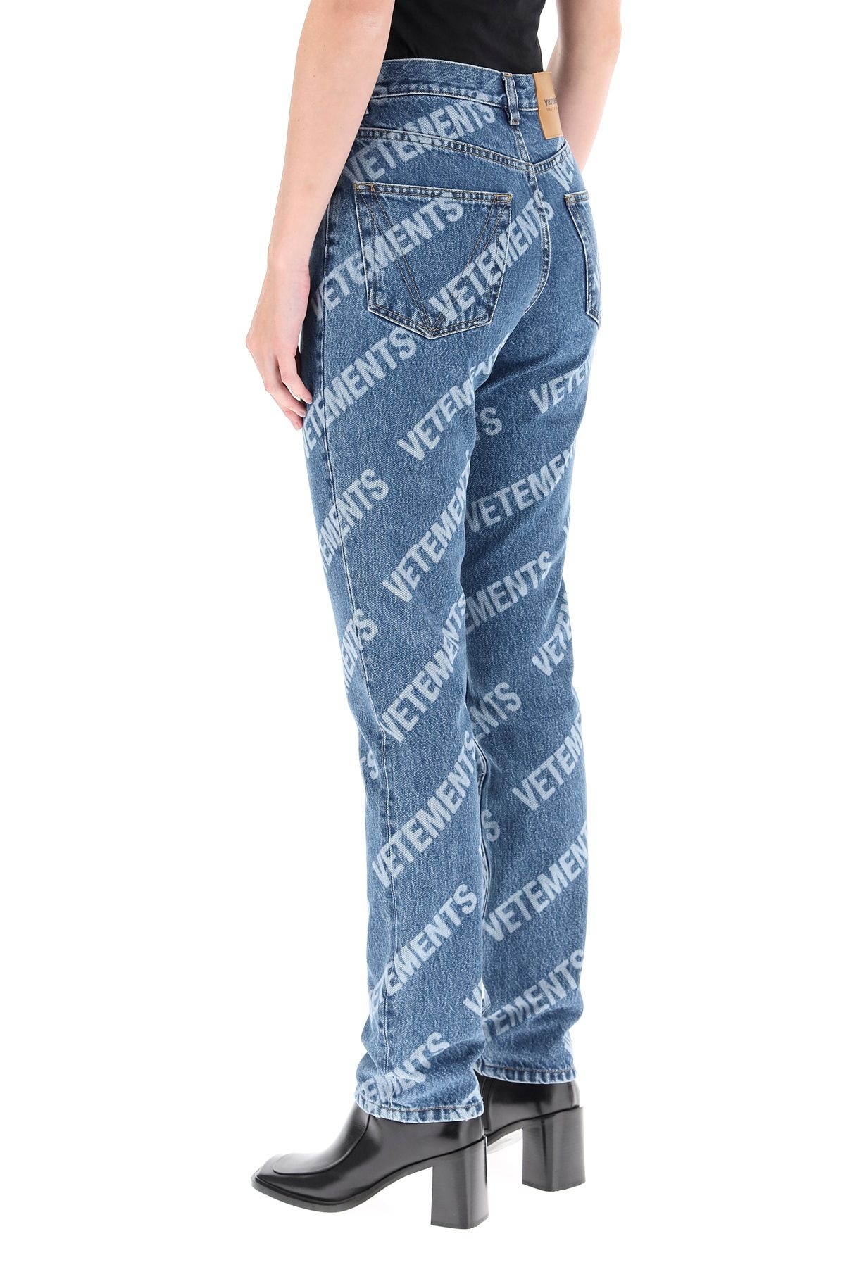 MONOGRAM LOGO JEANS - 4