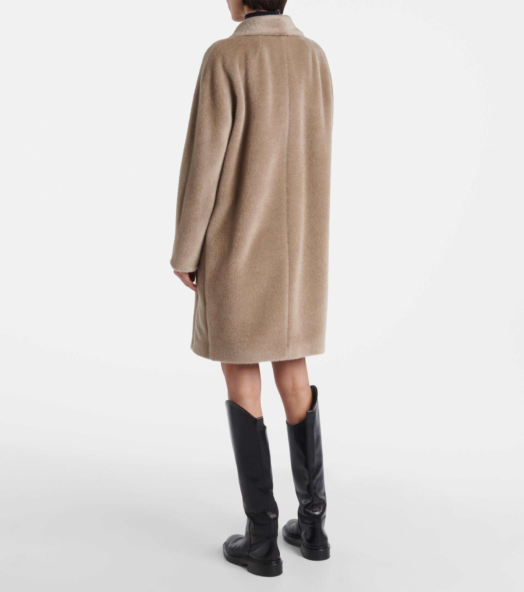 Roseto alpaca and wool coat - 3