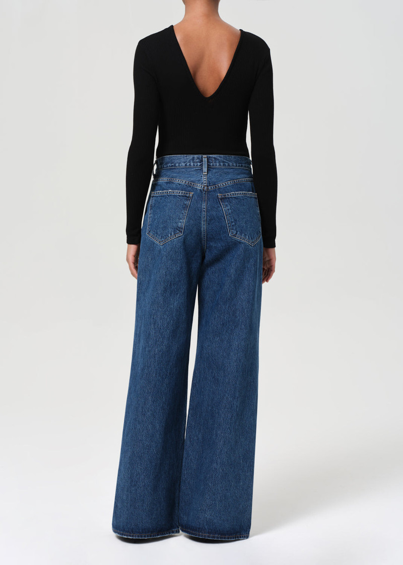 DAME HIGH RISE WIDE LEG NO CUFF PETITE IN ENAMOUR 3