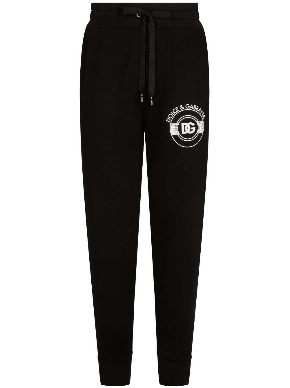 logo-print cotton track pants - 1