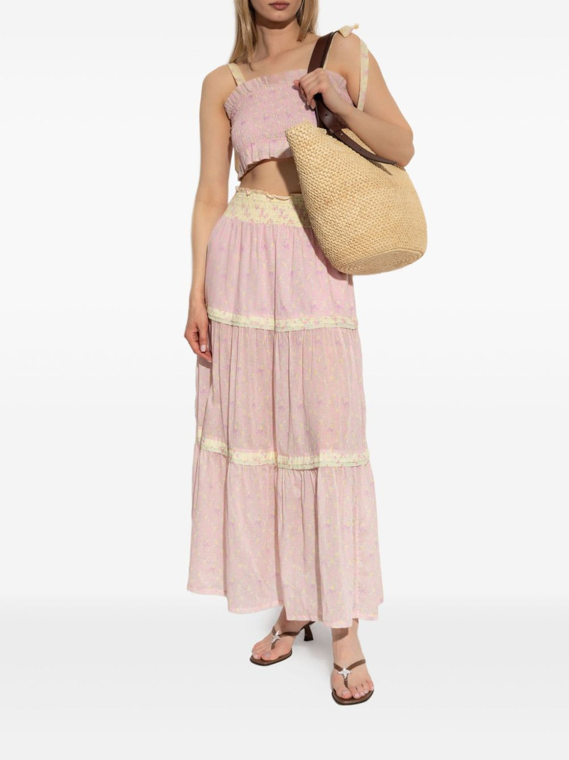 LoveShackFancy ruched crop top outlook