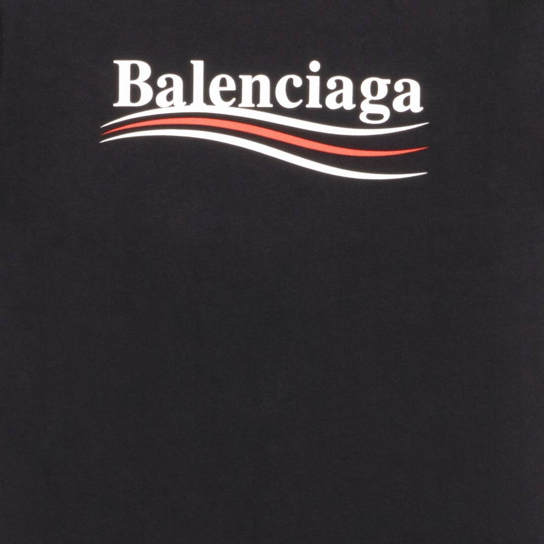 Women's Political Campaign T-shirt Small Fit in Black - 7