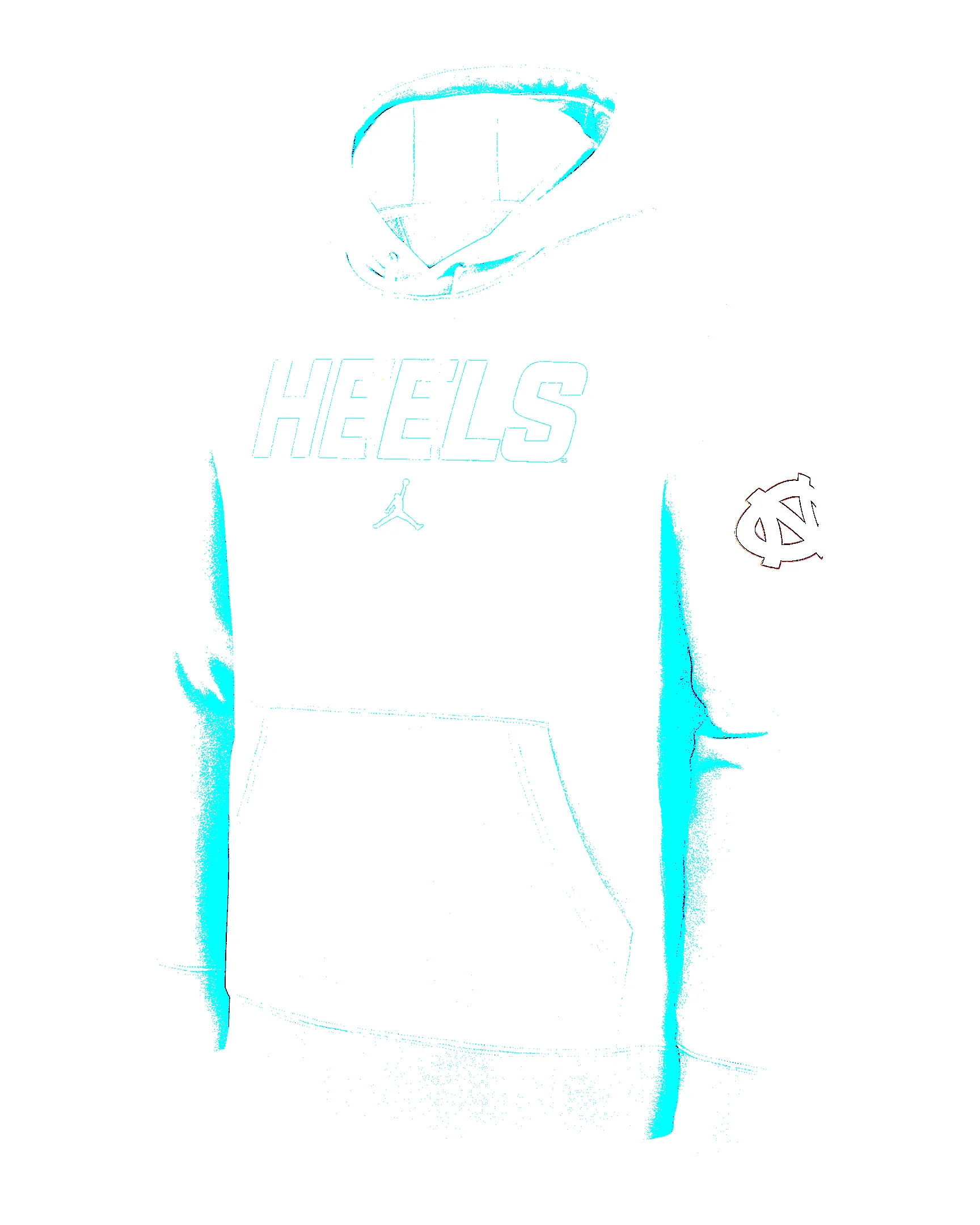 North Carolina Club 2-Hit Nickname Men's Jordan Brand College Pullover Hoodie - 1