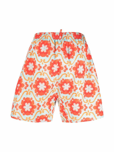 DSQUARED2 floral-print swim shorts outlook