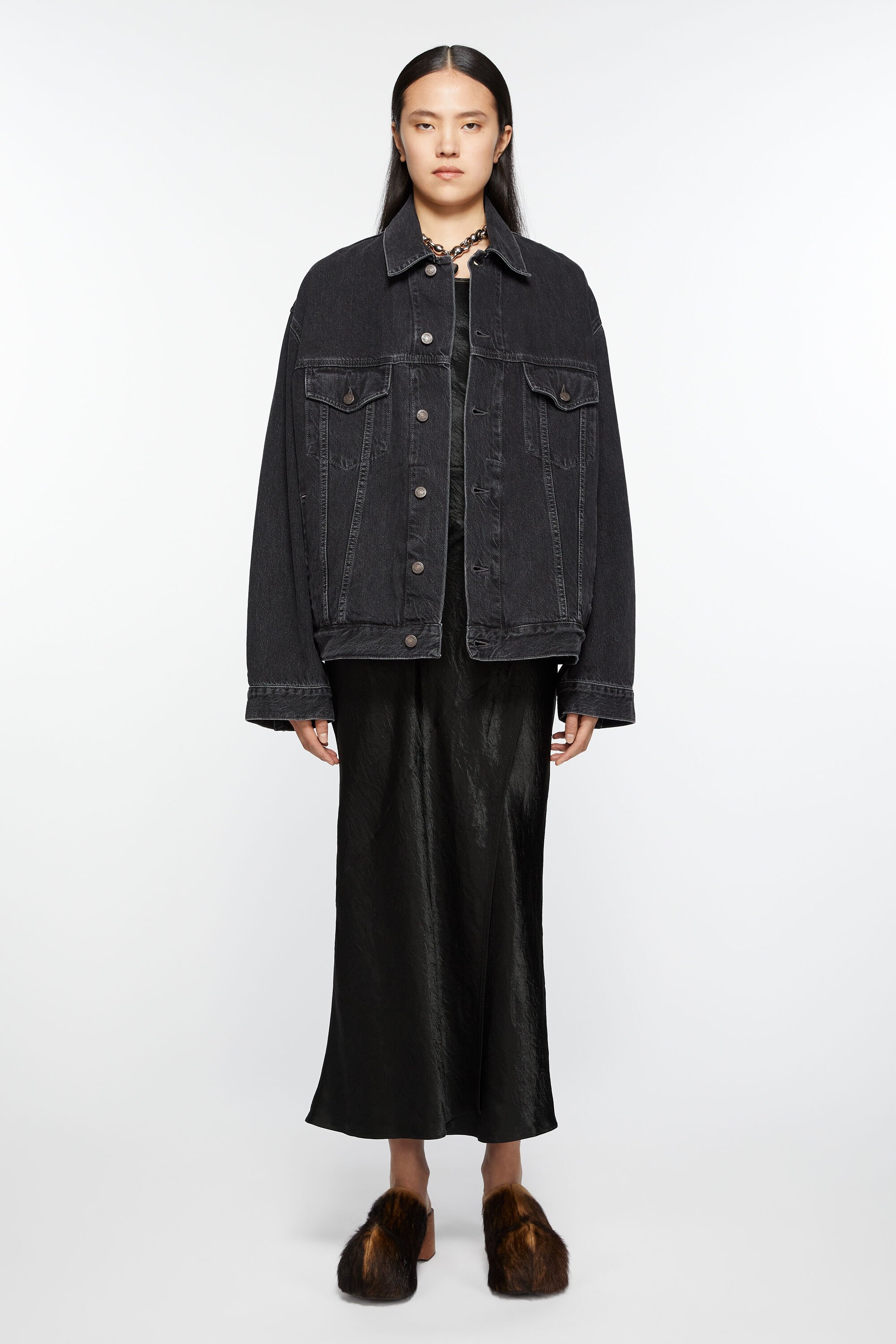 Denim jacket - Relaxed fit - Black - 2