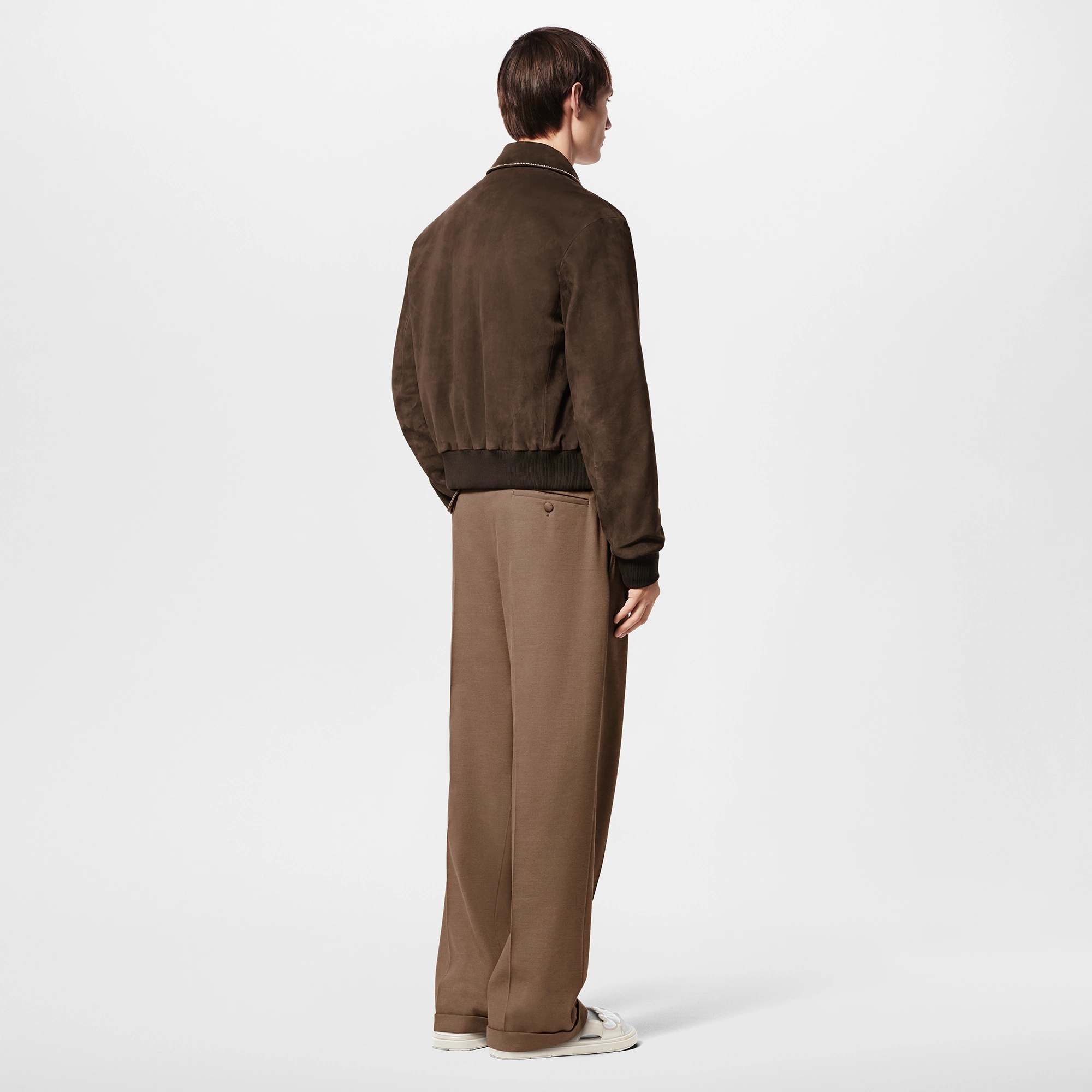 Embroidered Suede Calfskin Bomber - 3