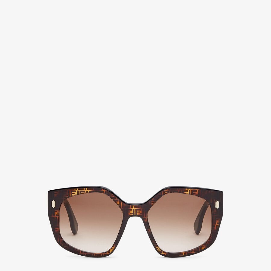 FF Havana and black acetate sunglasses - 1