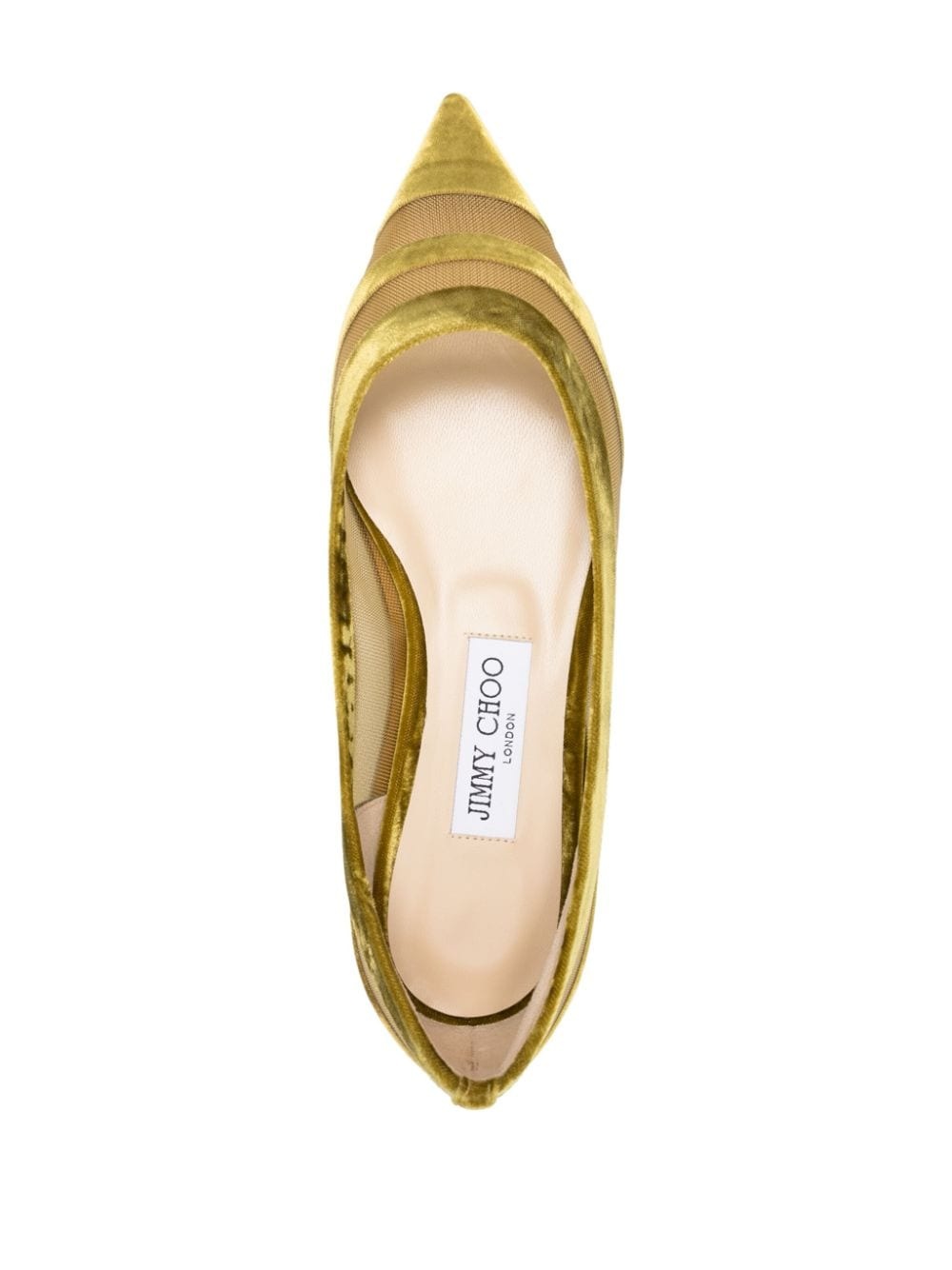 Love flocked tulle ballet pumps - 4