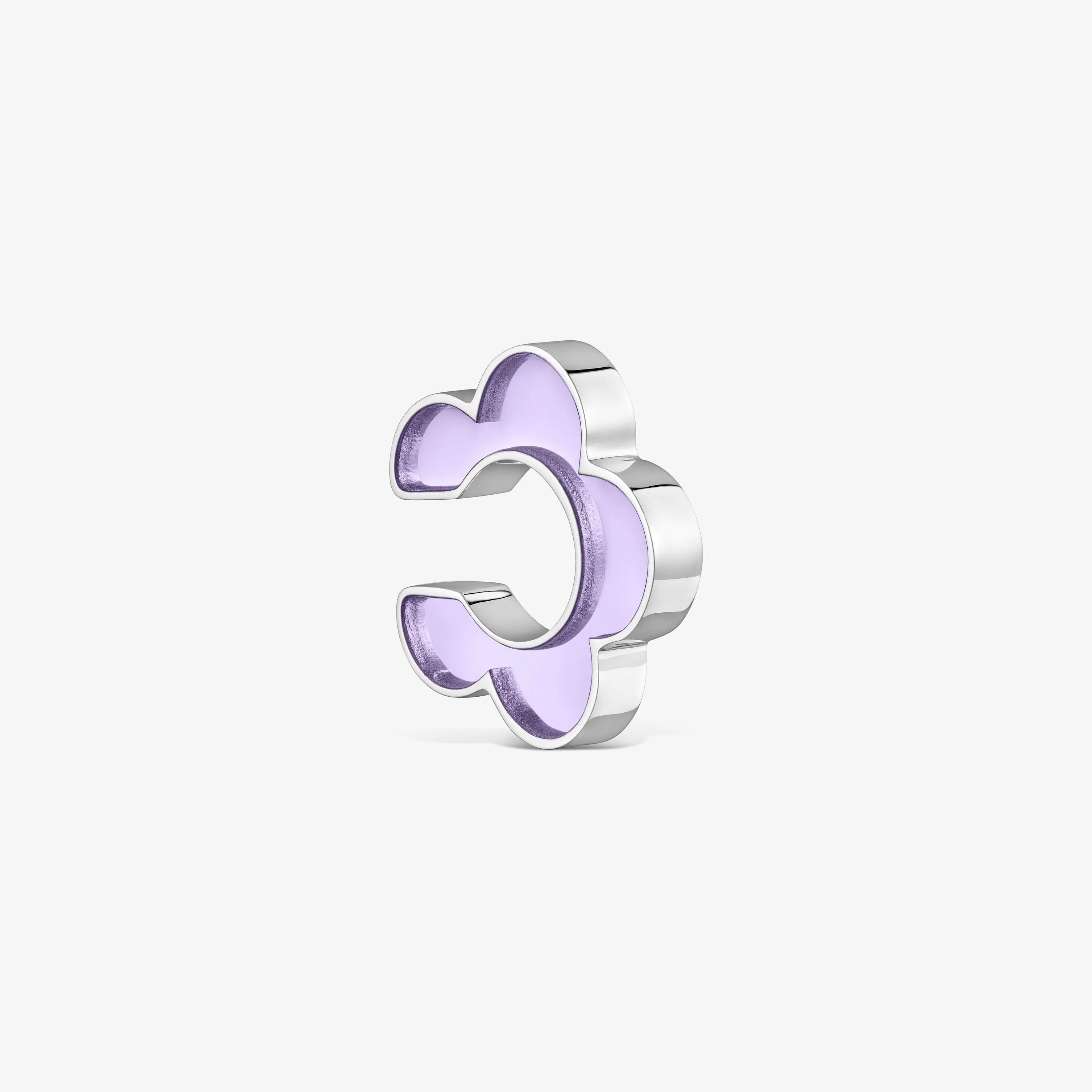 Steel and lilac resin flower Earcuff TOUS Galaxy - 1
