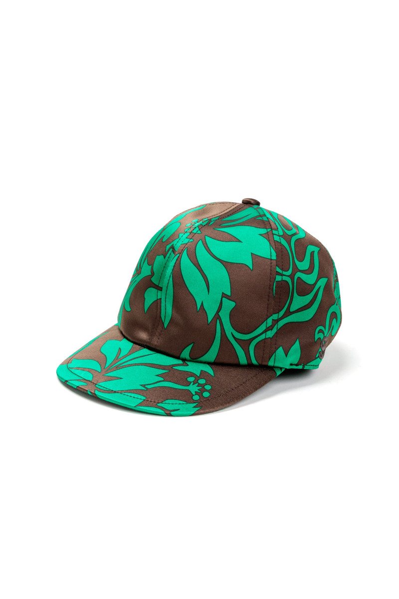 Drawstring Cap / Floral Print 1