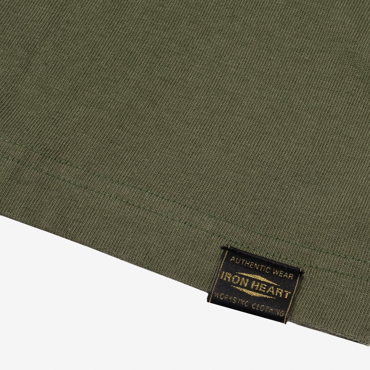 IHPT-001-OLV 6.5oz Printed Loopwheel Crew Neck T-Shirt - Olive - 6