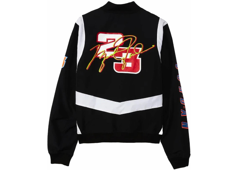 Jordan Jordan Sport DNA Knit Bomber Jacket Black/Lime/White outlook