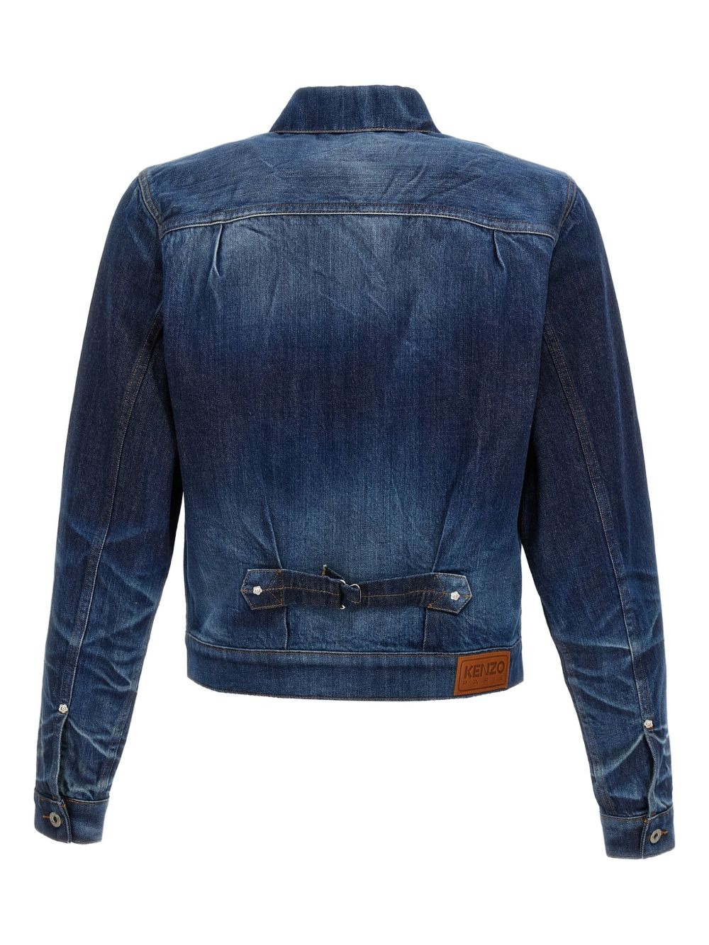 stone-washed denim jacket - 2