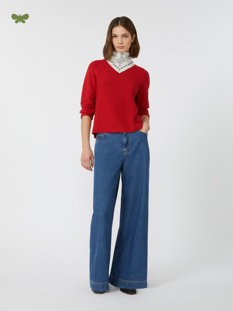 WEEKEND Max Mara VEGA Wide-leg denim jeans outlook