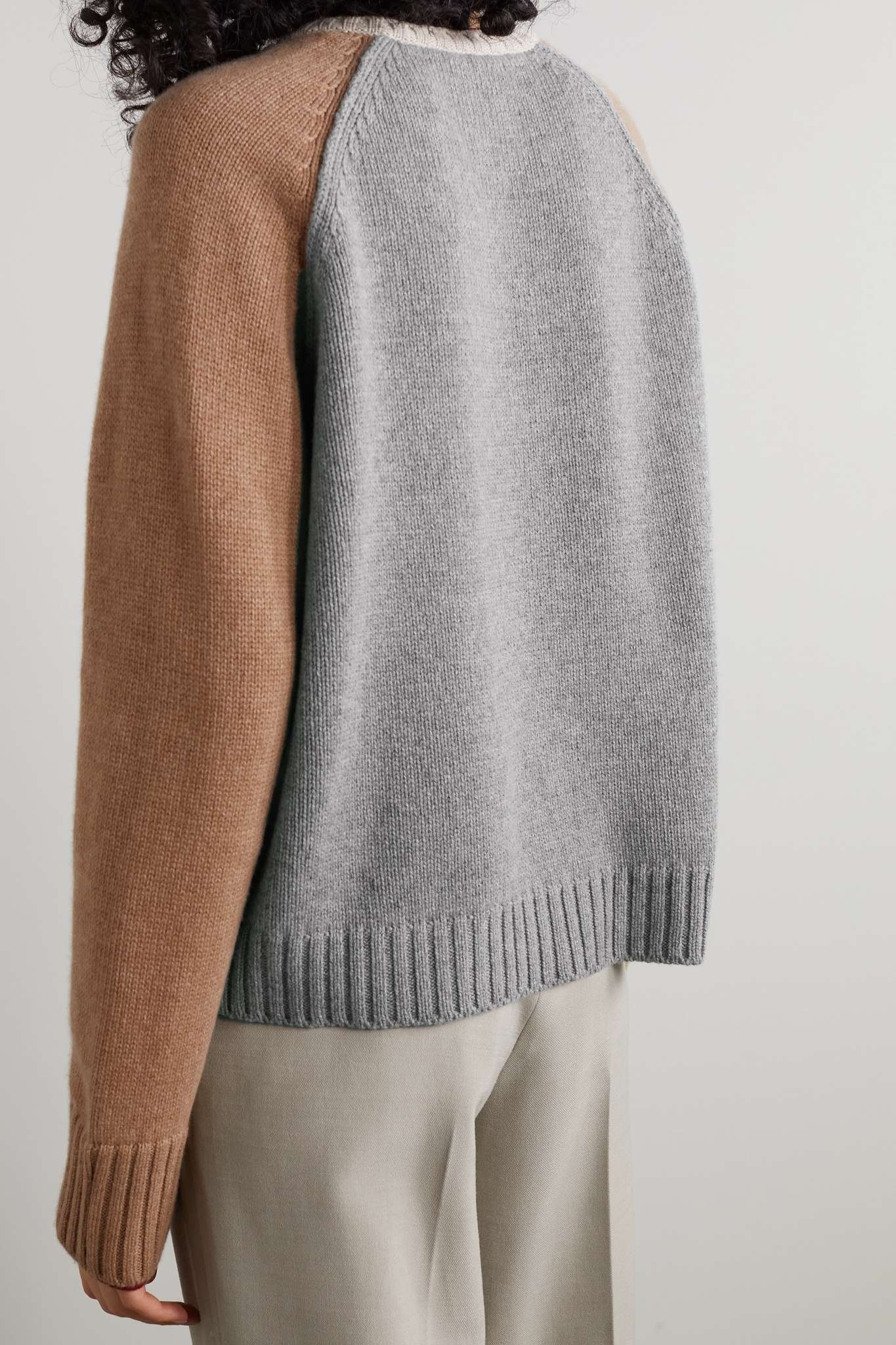 Columbia color-block cashmere sweater - 3