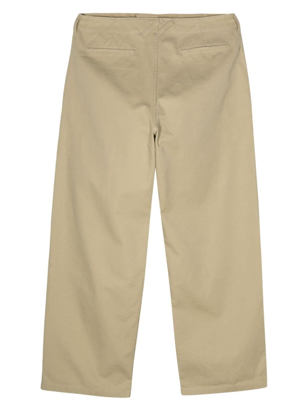 cotton wide-leg trousers - 2