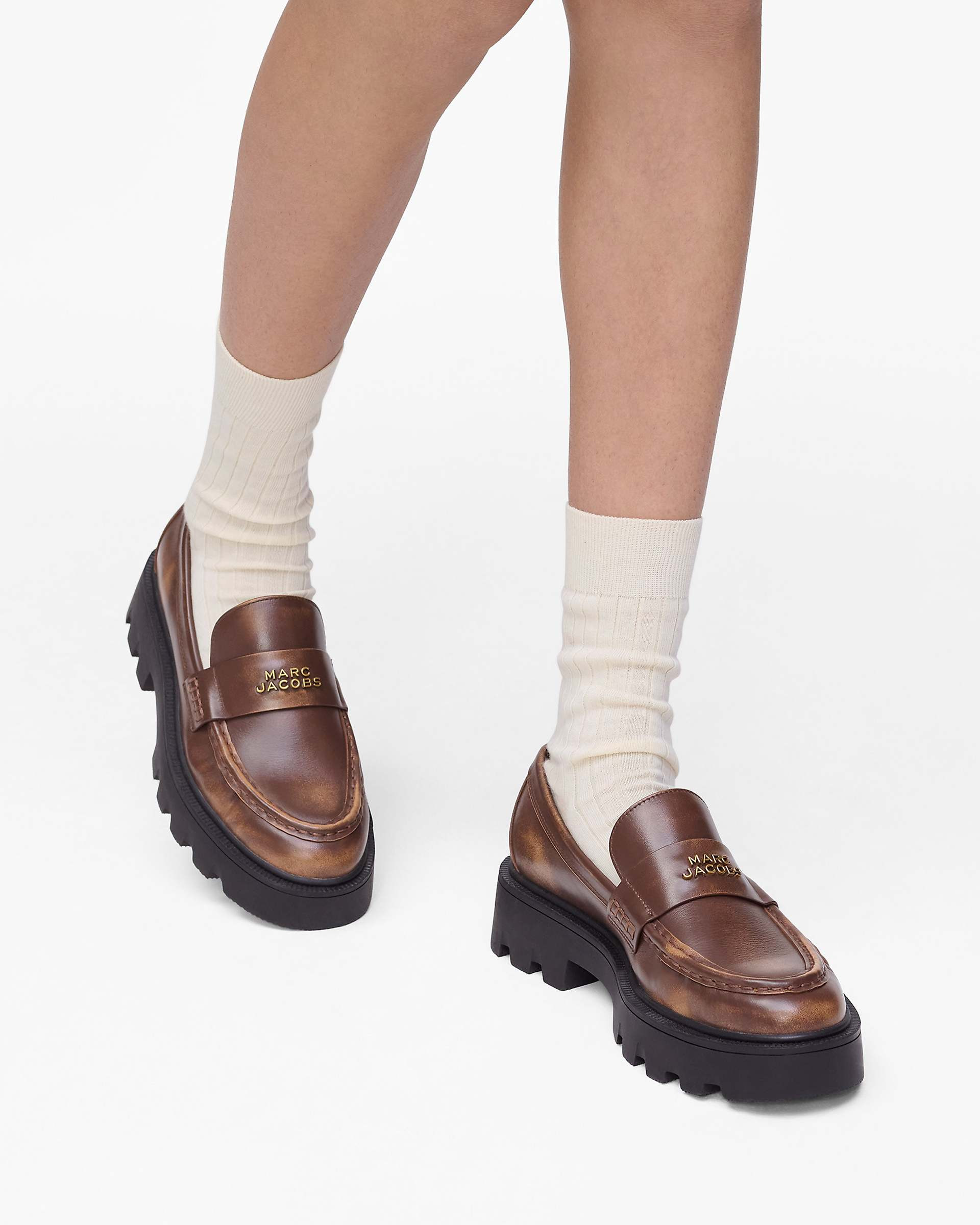 THE DISTRESSED LEATHER FRANKIE LOAFER - 2