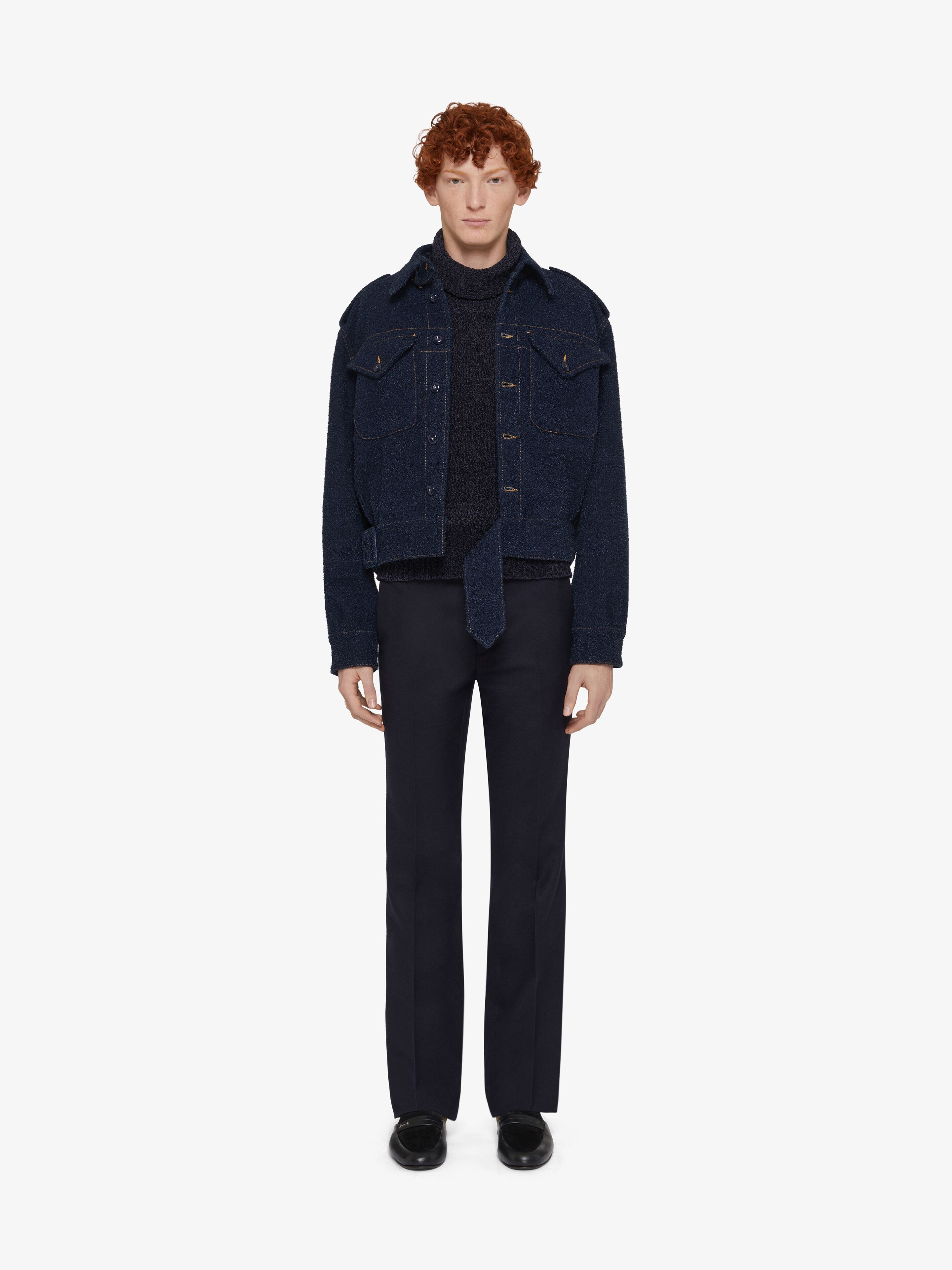 JACKET IN BOUCLE DENIM - 2