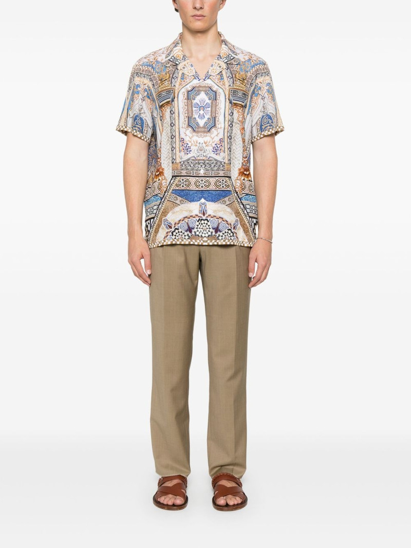 Etro pleat-detailing wool trousers outlook