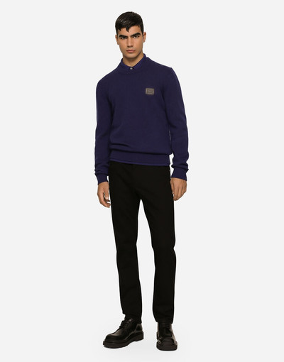 Dolce & Gabbana Wool and cashmere round-neck sweater outlook