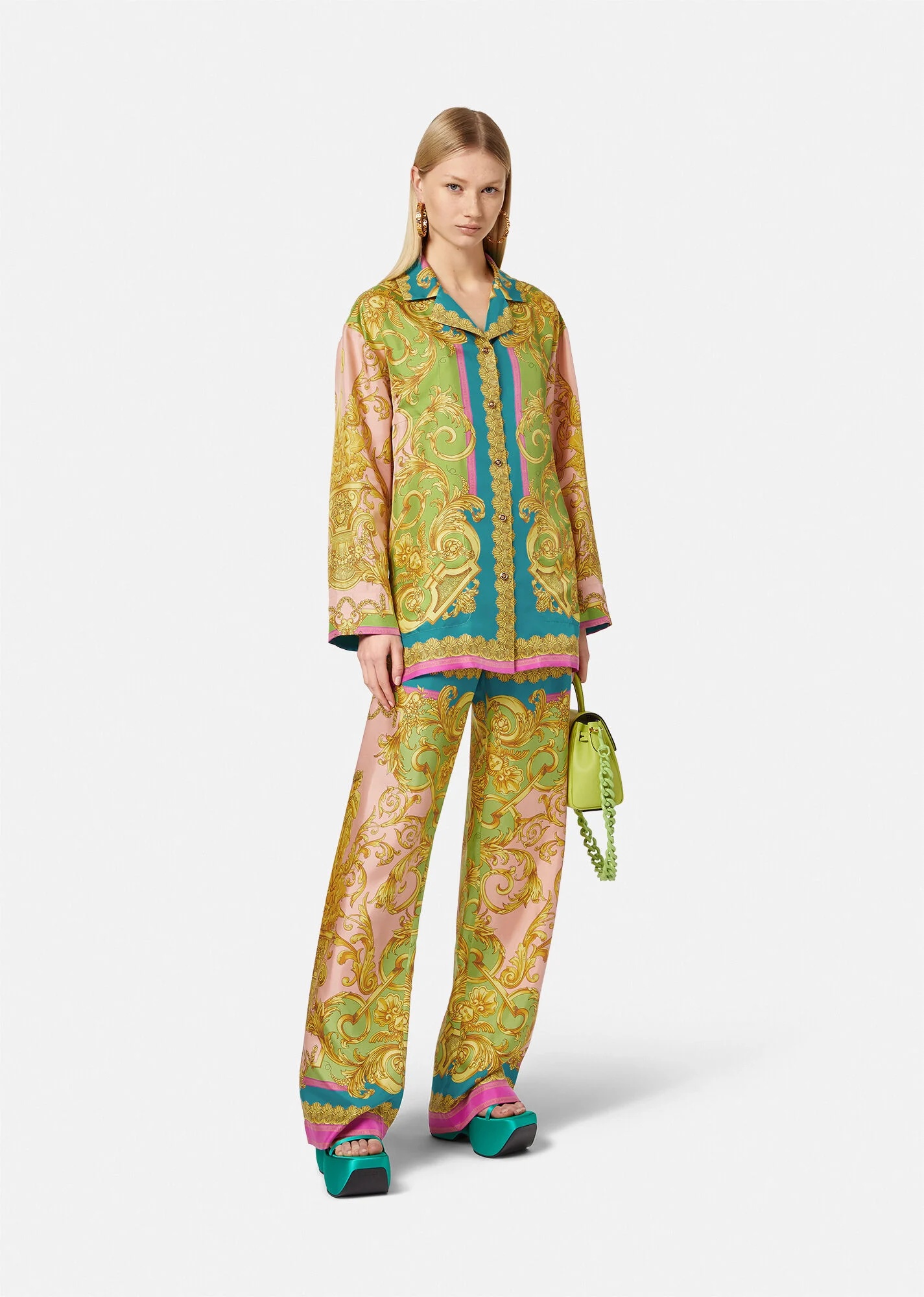 Barocco Goddess Silk Overshirt - 2