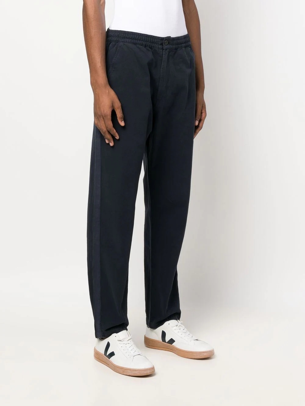 straight-leg cut chino trousers - 3