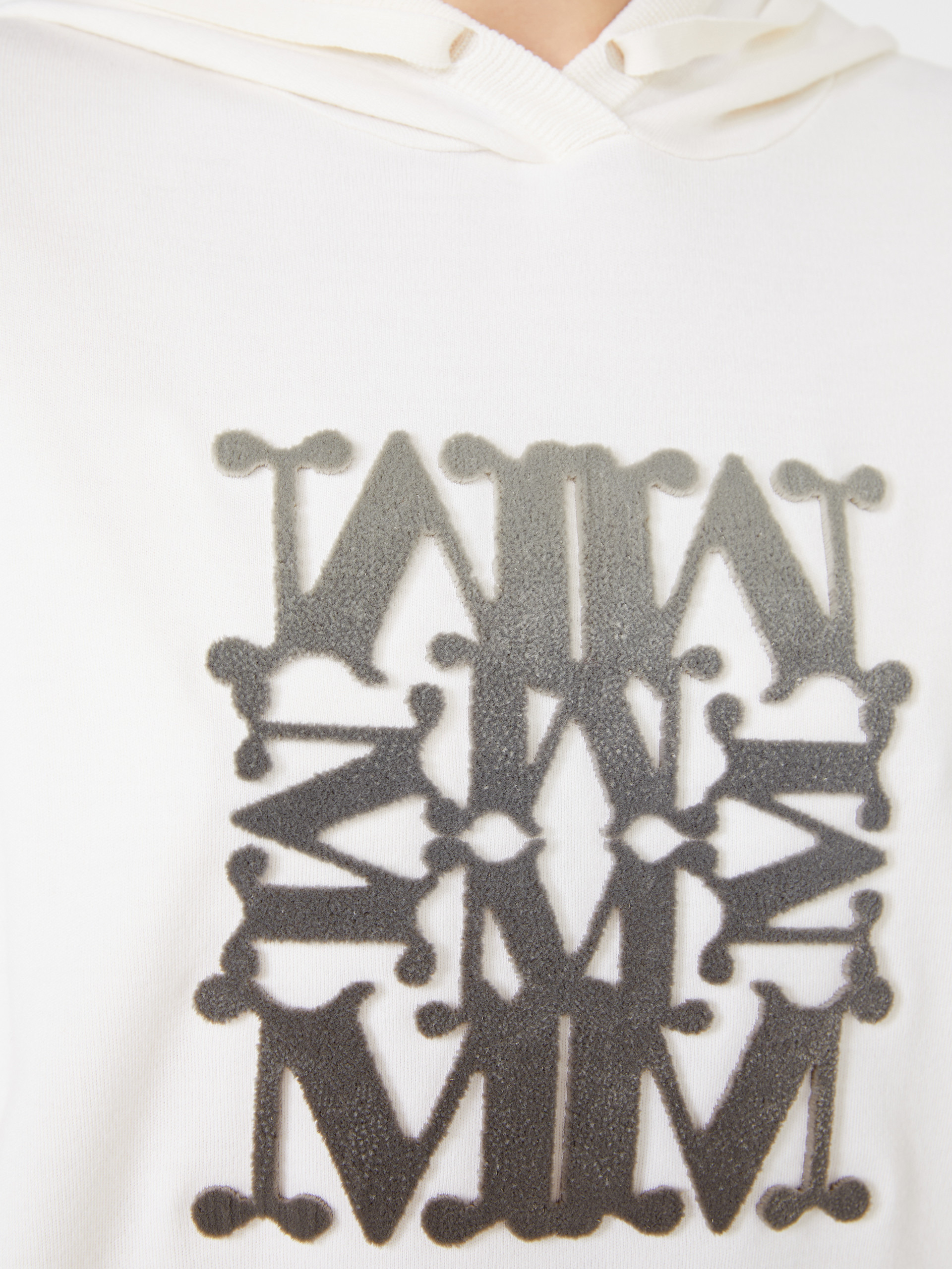 TADDEO Oversized wool sweatshirt with embroidery - 5