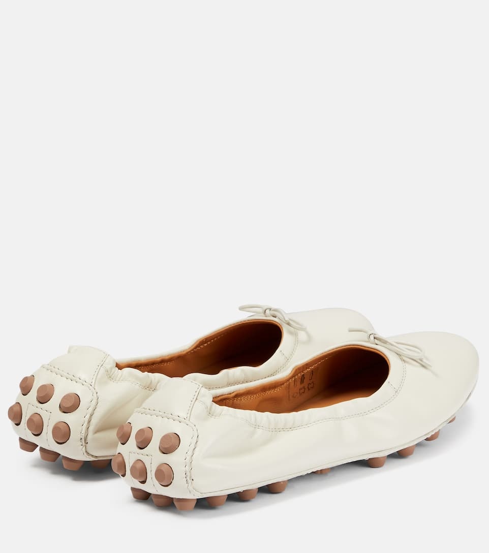 Leather ballet flats - 3