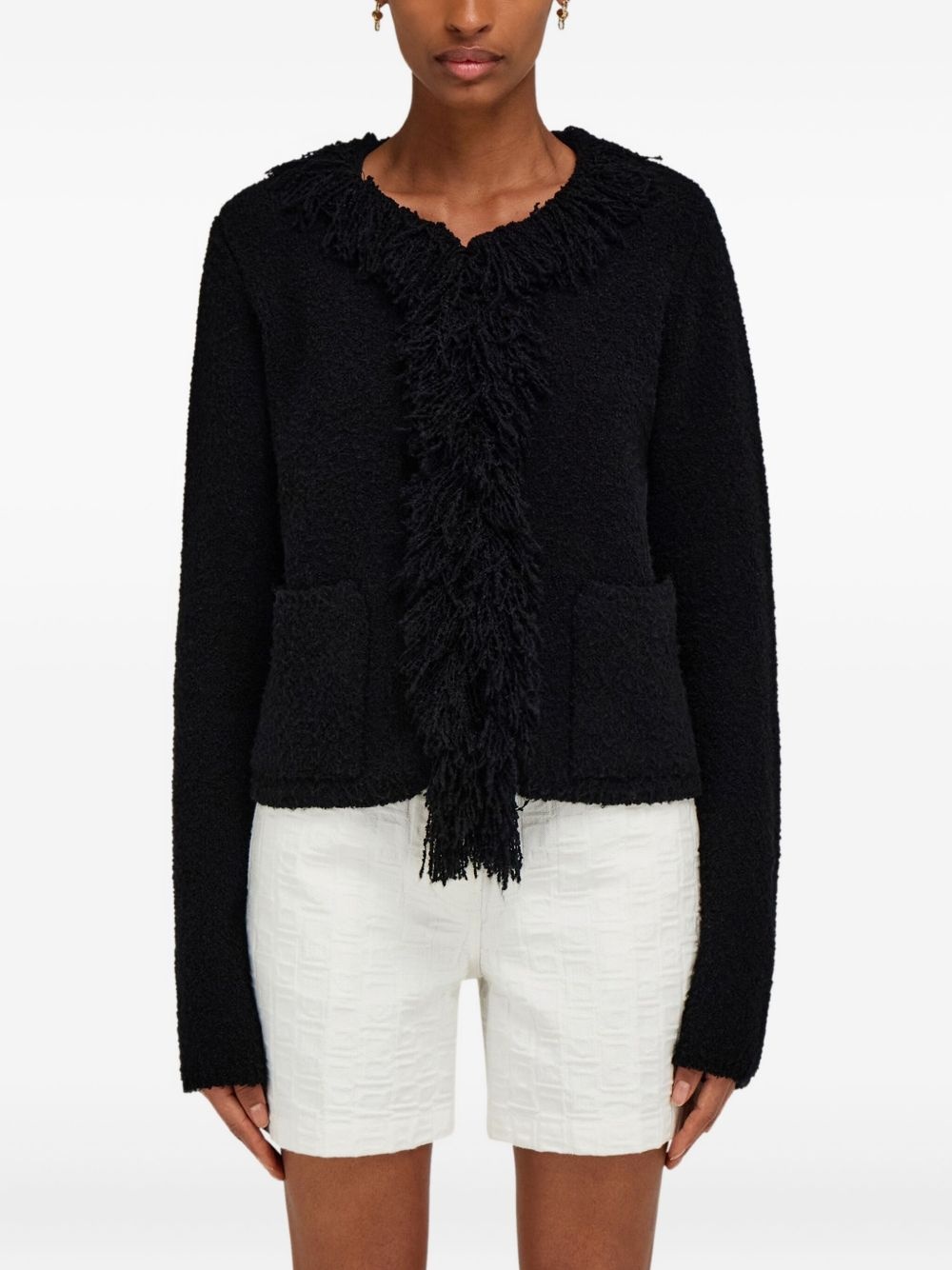 fringed cardigan - 3