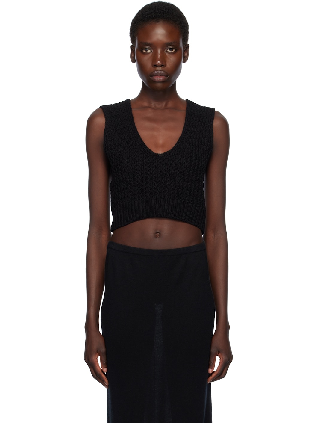 Black Rack Shell Tank Top - 1