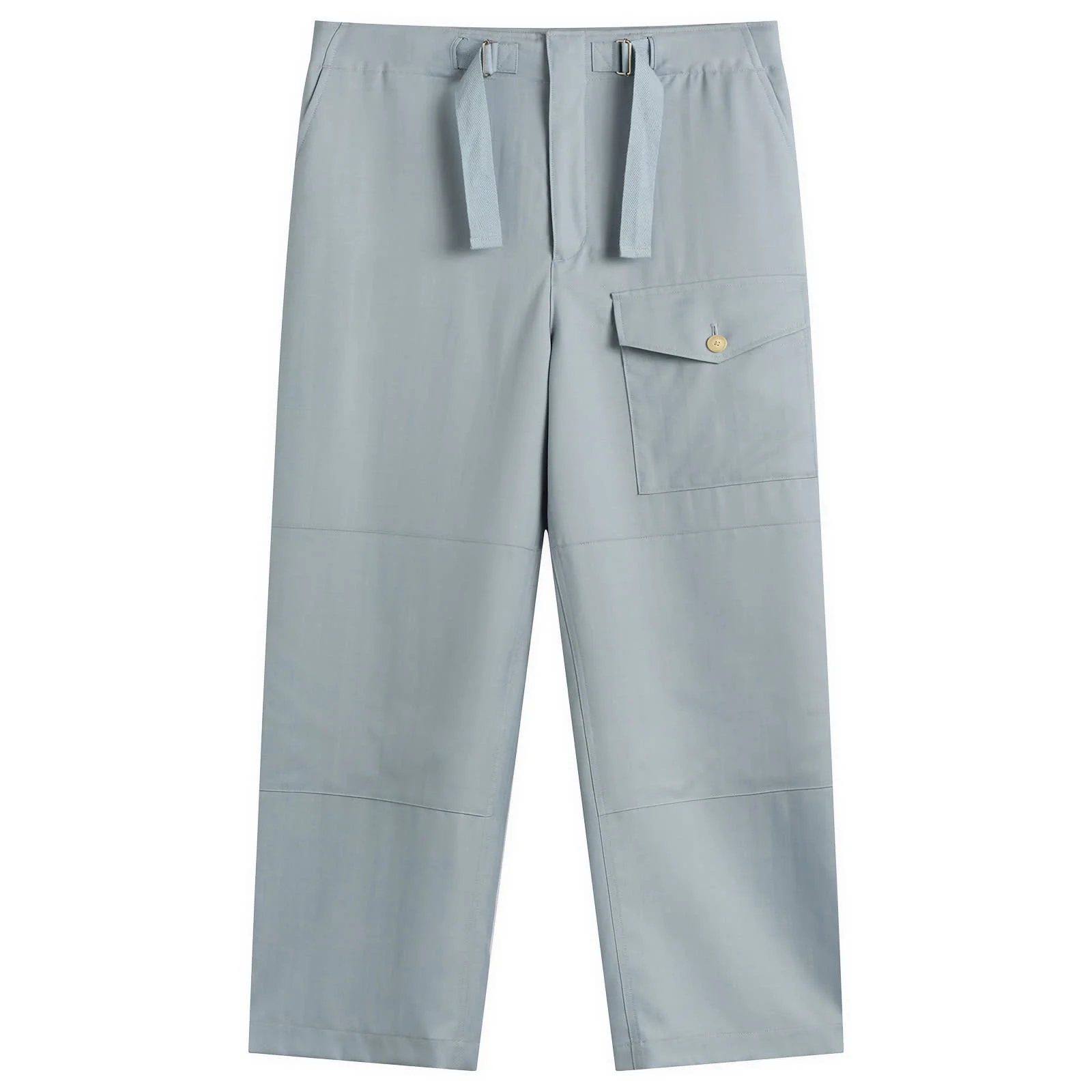 Auralee Wool Herringbone Cargo Pants - 1