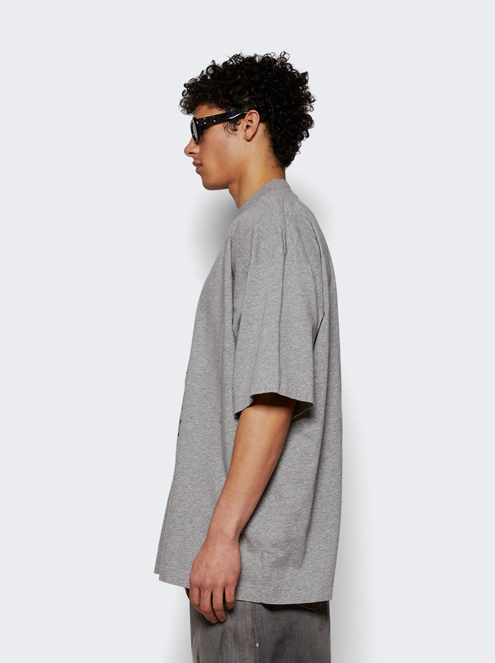 I'm A Towel Oversized Tee Grey Melange - 4