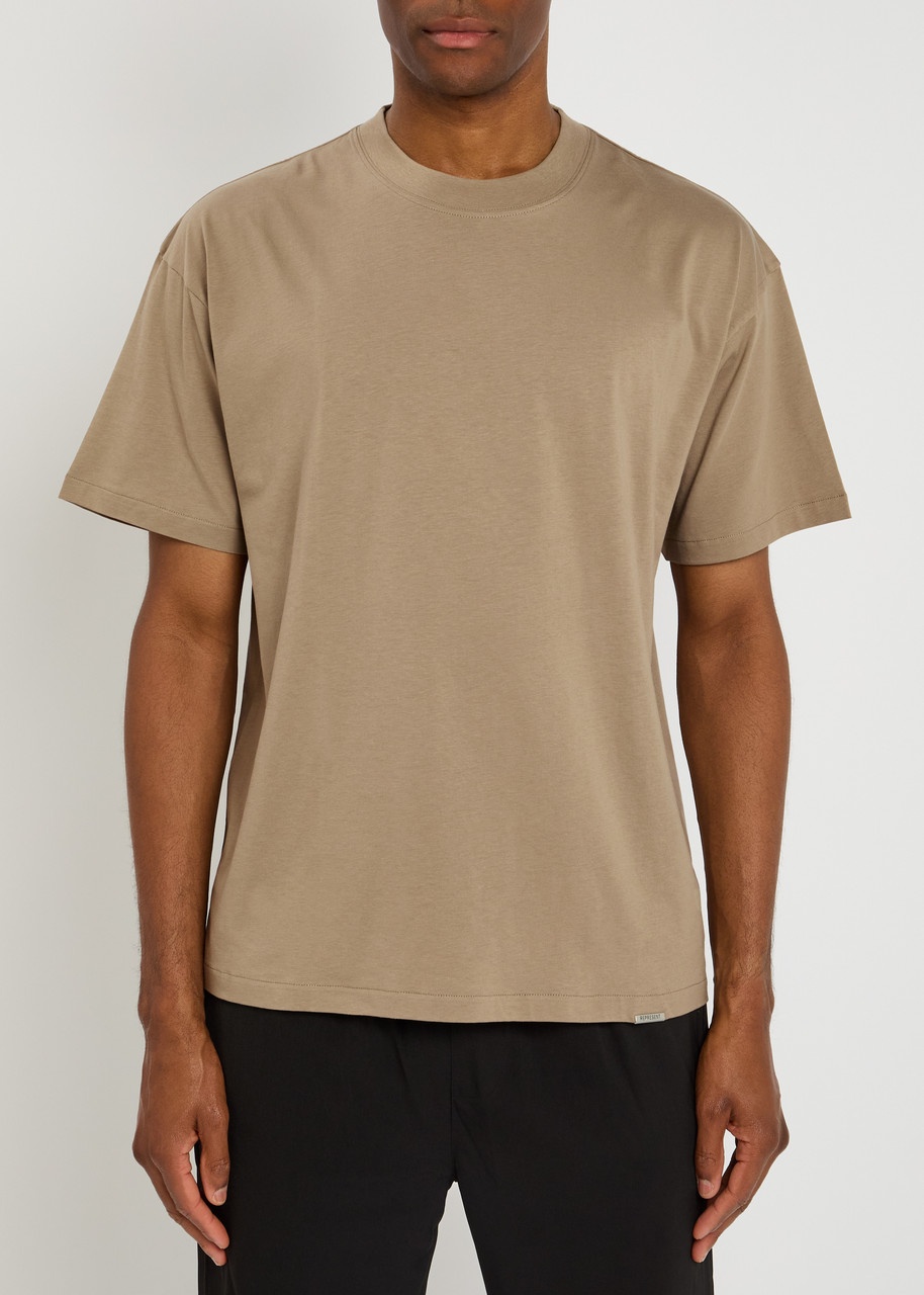 Represent Initial Embroidered Cotton T-shirt - 2