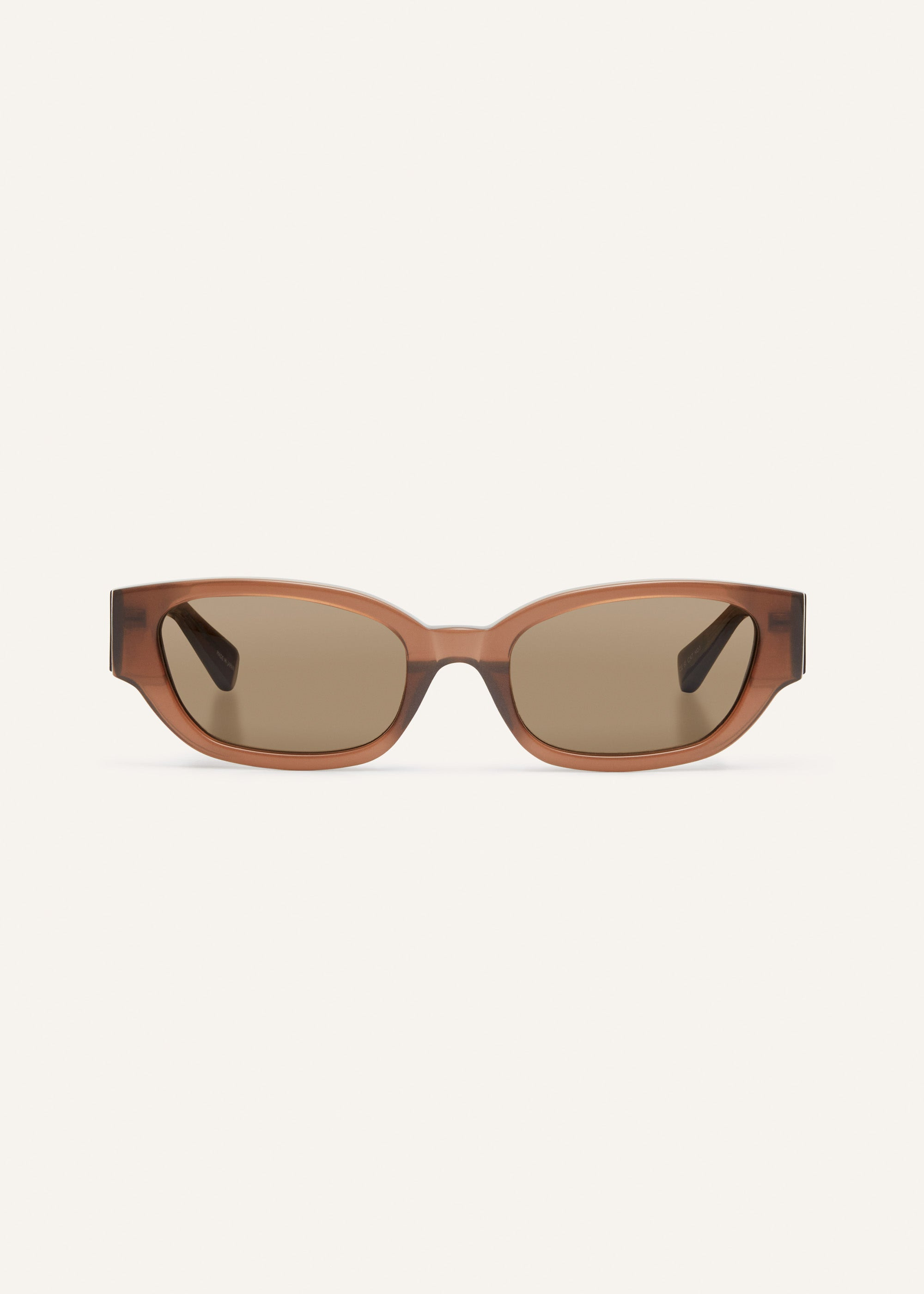 'I need a holiday' sunglasses in brown - 1